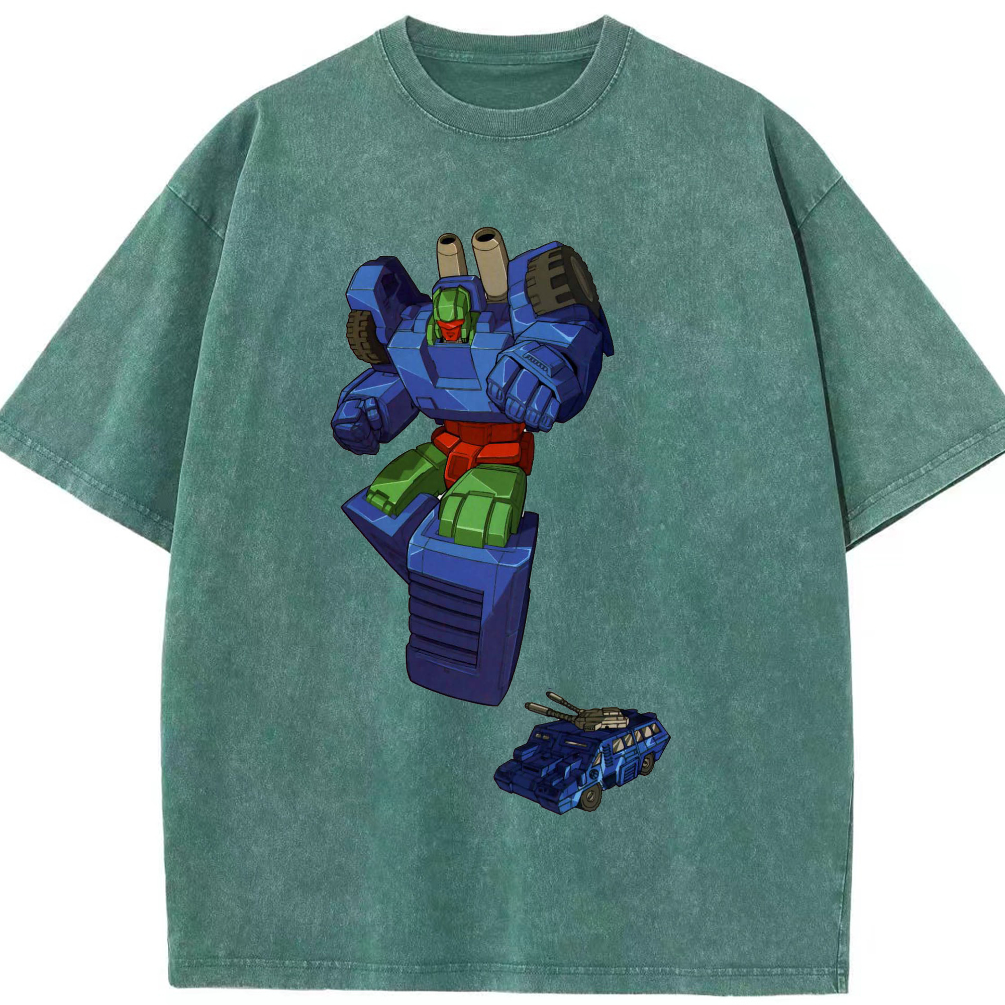 （画像用）  綿100% ヴィンテージ風 半袖Tシャツ（フロントプリント）